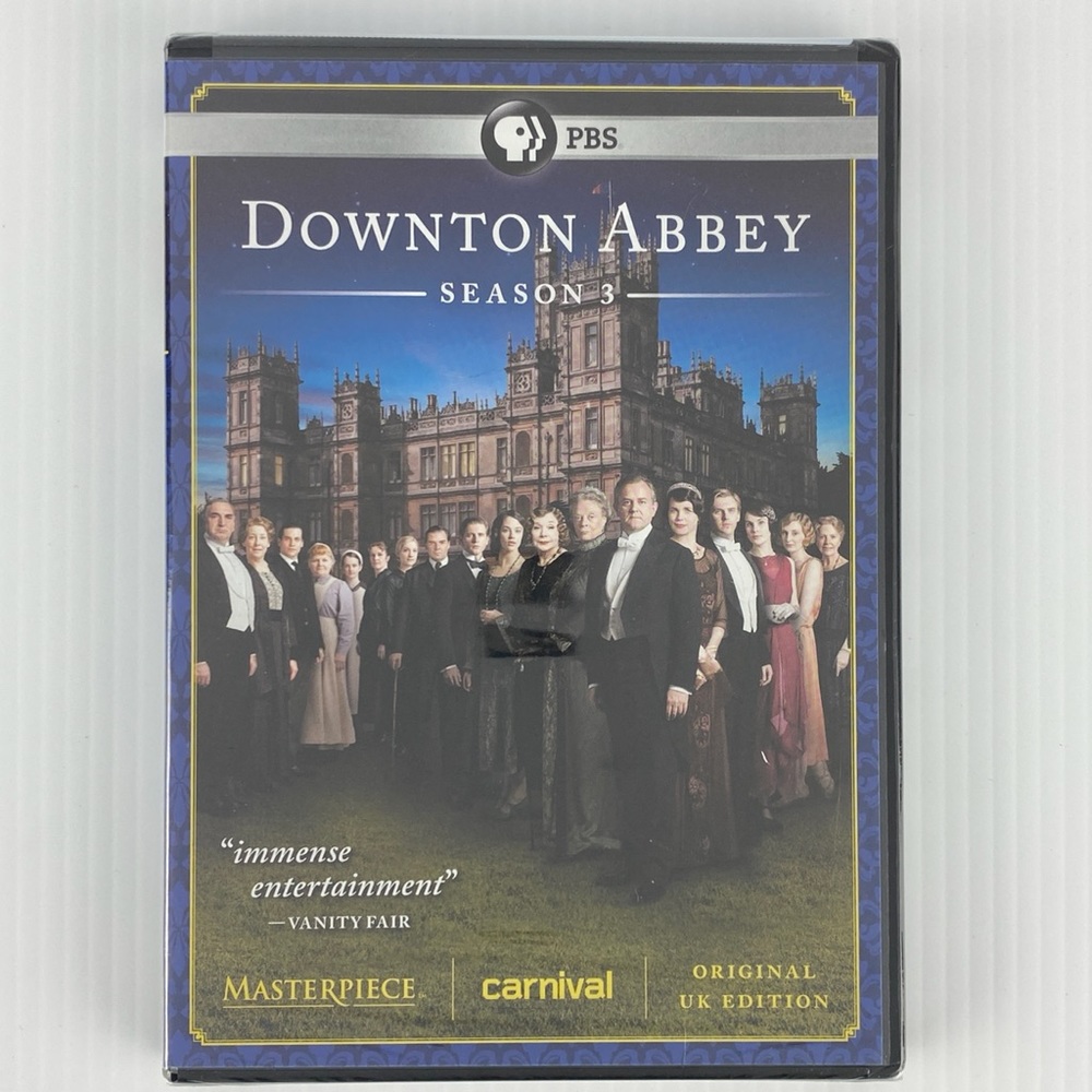 Downton Abbey Season 3 NEW Sealed 3 DVD Set Original UK Edition 2013 PBS